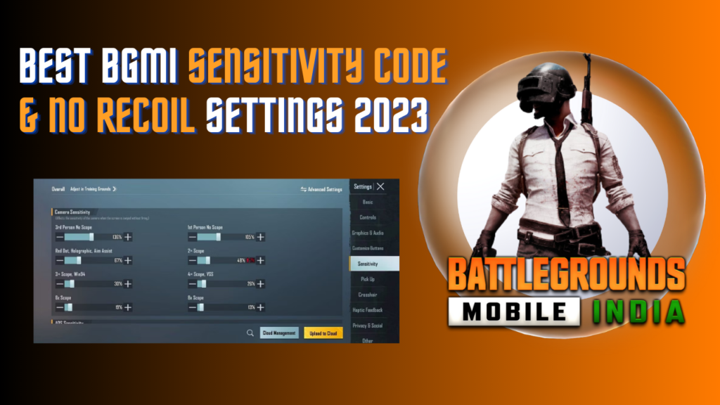 Best Bgmi Sensitivity code & No Recoil Settings 2023